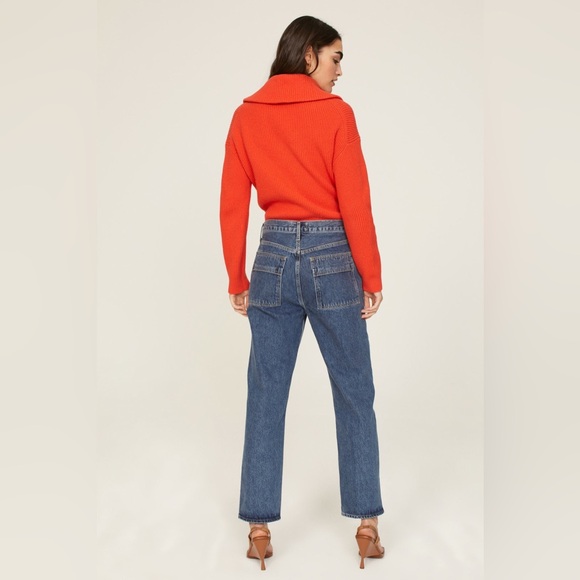 Agolde‎ Cooper Cargo Regulation Denim Jeans Straight Leg Cotton Blue 24 - Picture 3 of 10